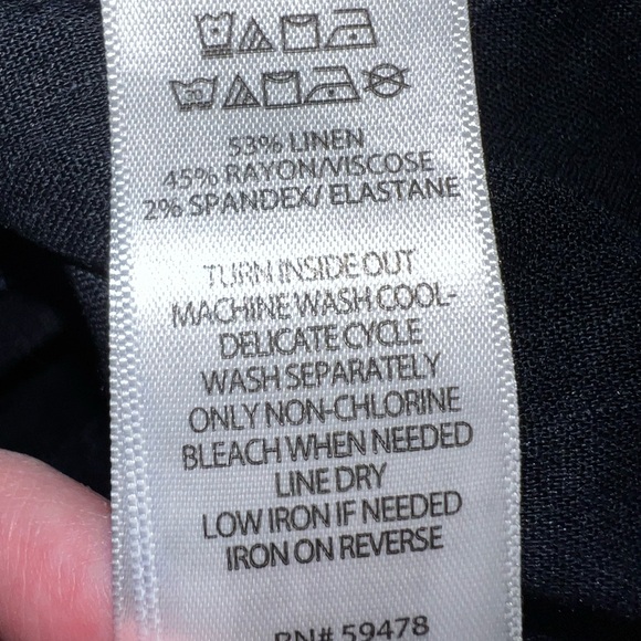 H By Halston Linen Blend Shift Tank Dress - Picture 10 of 13